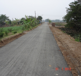 Upgrading of a rural road in Hung Yen